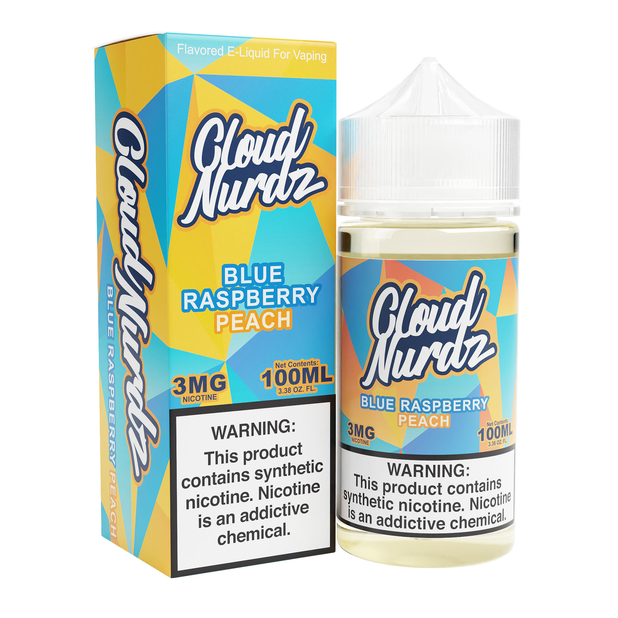Cloud Nurdz Synthetic Peach Blue Raspberry 100mL